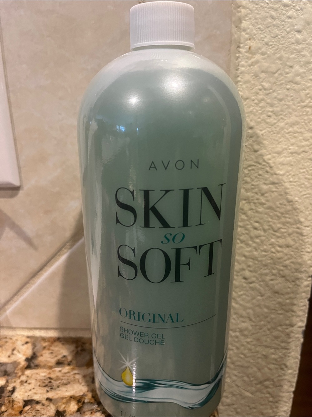 Avon Skin So Soft Original Shower Gel - Mint Green, 1L, 33.8 Fl oz